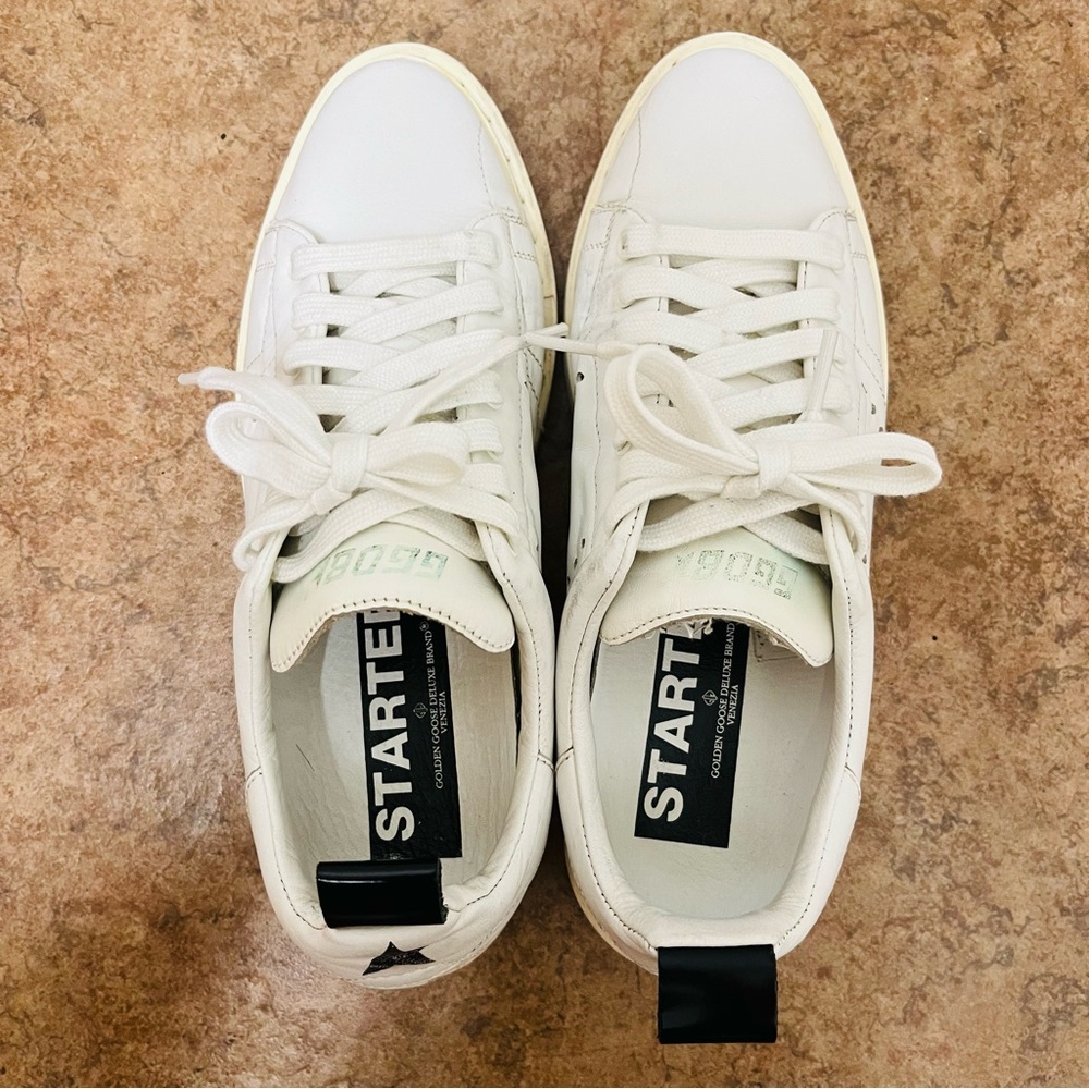 Golden Goose White Leather Sneakers